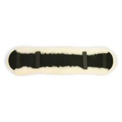 KM Elite Shaped Dressage Girth Sleeve In White