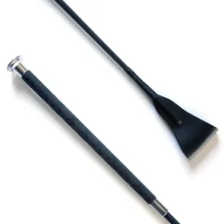 KM Elite Short Jump Whip W/X Rubber Grip In Black