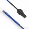 KM Elite Silver Braided Junior Whip In Royal Blue 1 KM Elite Silver Braided Junior Whip In Royal Blue -Equestrian Supplies Shop EQUINE KMElite U SilverBraidedJuniorWhip RoyalBlue