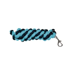 Mark Todd Cotton 2m Lead Rope In Navy/Aqua