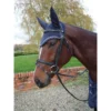 Mark Todd Crochet Full Fly Veil In Navy -Equestrian Supplies Shop EQUINE MarkTodd U CrochetFlyVeil Full Navy