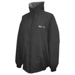 Mark Todd Fleece Lined Blouson Jacket In Black/Grey