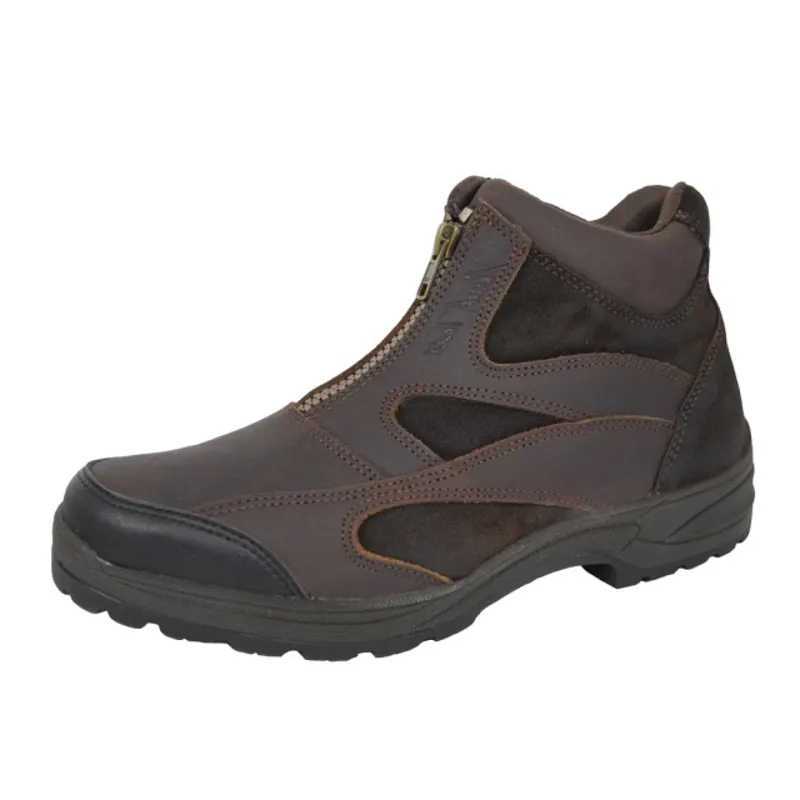 Mark Todd Heaphy Zip Boots In Brown 3 Mark Todd Heaphy Zip Boots In Brown