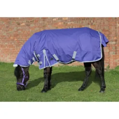 Mark Todd Mediumweight Pony Turnout Combo Rug In Purple/Grey