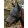 Mark Todd Padded Full Face Fly Mask In Black -Equestrian Supplies Shop EQUINE MarkTodd U PaddedFullFaceFlyMask Black