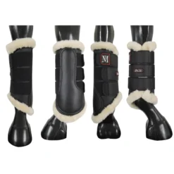 Mark Todd Pro Carbon Fleece Lined Brushing Boots In Black