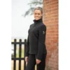 Mark Todd Womens Half Zip Fleece Top In Black 2 Mark Todd Womens Half Zip Fleece Top In Black -Equestrian Supplies Shop EQUINE MarkTodd W HalfZipFleece Black