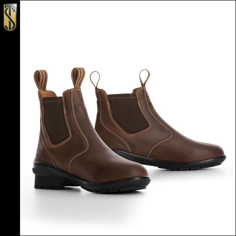 Tredstep Ireland Liffey Pull On Short Country Boots In Mahogany 3 Tredstep Ireland Liffey Pull On Short Country Boots In Mahogany