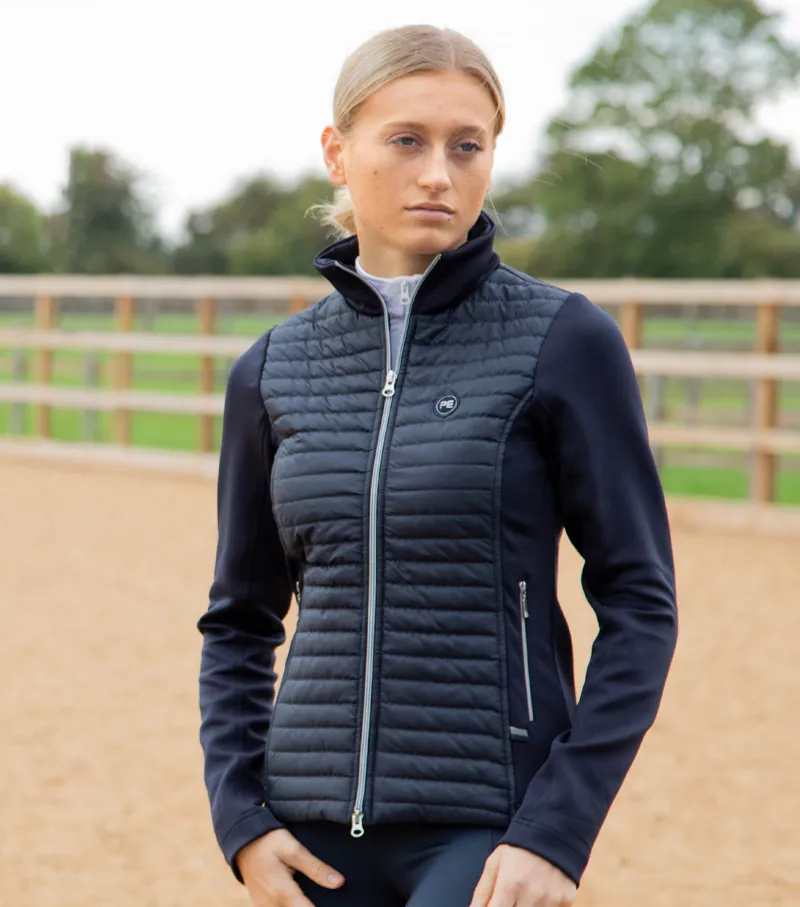 Premier Equine Elena Ladies Hybrid Technical Riding Jacket Navy 3 Premier Equine Elena Ladies Hybrid Technical Riding Jacket Navy