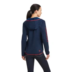 Ariat Women's Byron Full Zip Hoodie Navy -Equestrian Supplies Shop F22 WMS ENGL 10041363 back
