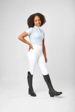 LeMieux Young Rider Belle Show Shirt Mist -Equestrian Supplies Shop IT03016 studio YRbelleshowshirt mist 1
