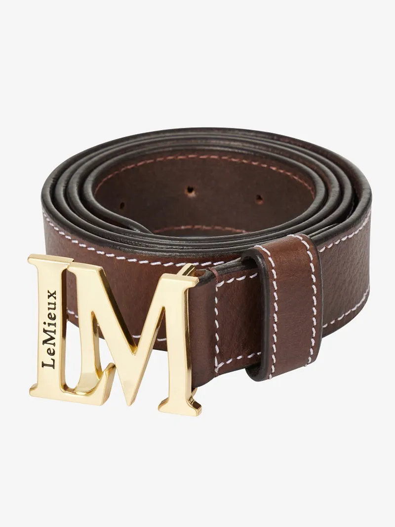 LeMieux Monogram Belt Brown 3 LeMieux Monogram Belt Brown