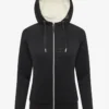 LeMieux Ladies Elite Sherpa Lined Zip Through Hoodie Black 1 LeMieux Ladies Elite Sherpa Lined Zip Through Hoodie Black -Equestrian Supplies Shop IT03160 product eliteladiessherpalinedhoodie black 1