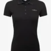 LeMieux Elite Ladies Polo Shirt II Black -Equestrian Supplies Shop IT03165 product eliteladiespoloshirt black 1