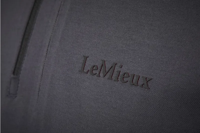 LeMieux Mens Elite Zip Polo Shirt Charcoal 8 LeMieux Mens Elite Zip Polo Shirt Charcoal - Image 6