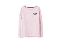 Joules Harbour Embroidered Jersey Top Butterfly Embroidery Stripe -Equestrian Supplies Shop Joules Harbour Embroidered Jersey Top 8