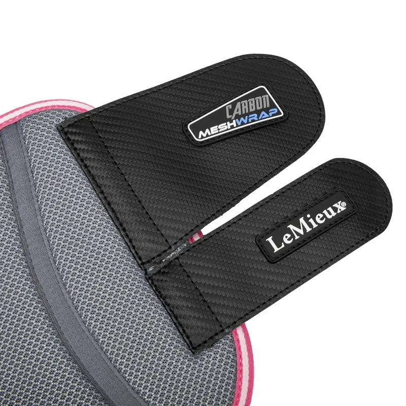 LeMieux Carbon Mesh Wrap Boots Watermelon 7 LeMieux Carbon Mesh Wrap Boots Watermelon - Image 5