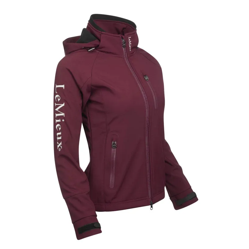 LeMieux Elite Ladies Soft Shell Jacket Burgundy 6 LeMieux Elite Ladies Soft Shell Jacket Burgundy - Image 4