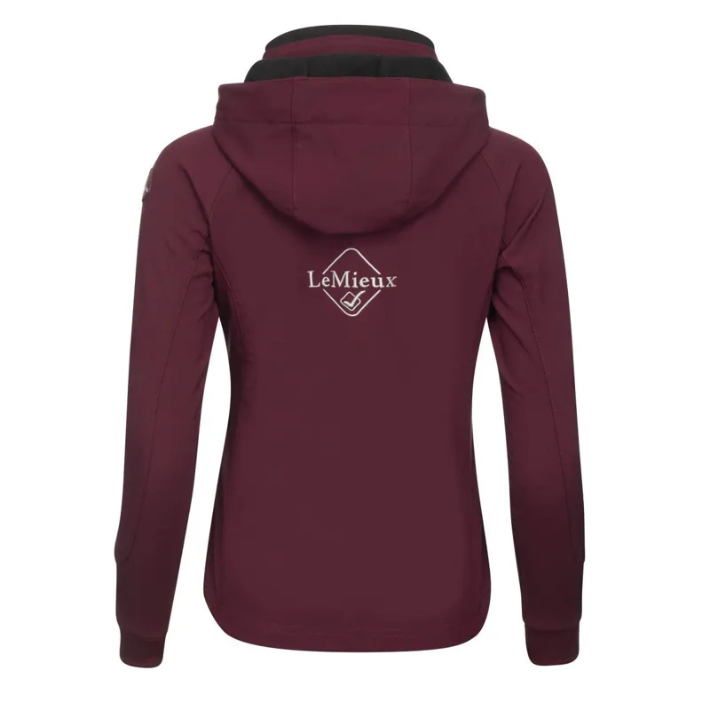 LeMieux Elite Ladies Soft Shell Jacket Burgundy 4 LeMieux Elite Ladies Soft Shell Jacket Burgundy - Image 2