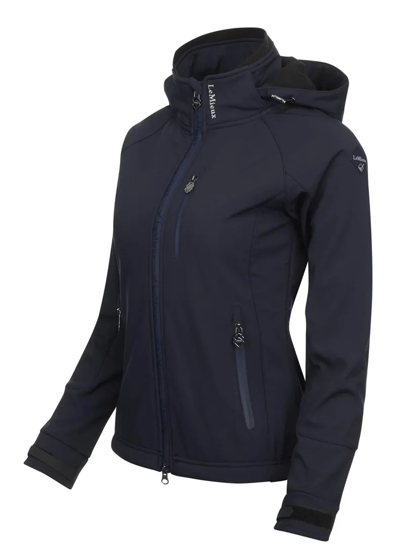 LeMieux Elite Ladies Soft Shell Jacket Navy 6 LeMieux Elite Ladies Soft Shell Jacket Navy - Image 4