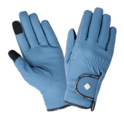 LeMieux Junior Classic Riding Gloves Ice Blue