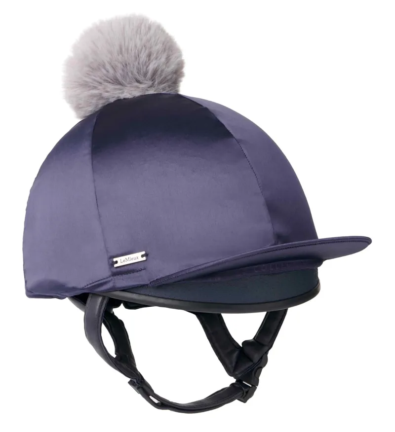 LeMieux Loire Hat Silk Navy 3 LeMieux Loire Hat Silk Navy