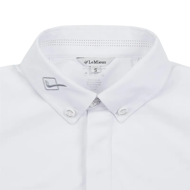 LeMieux Mens Competition Shirt White 8 LeMieux Mens Competition Shirt White - Image 6