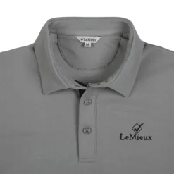 LeMieux Mens Polo Shirt Grey -Equestrian Supplies Shop LeMieux Monsieur Mens Polo Shirt Grey 6