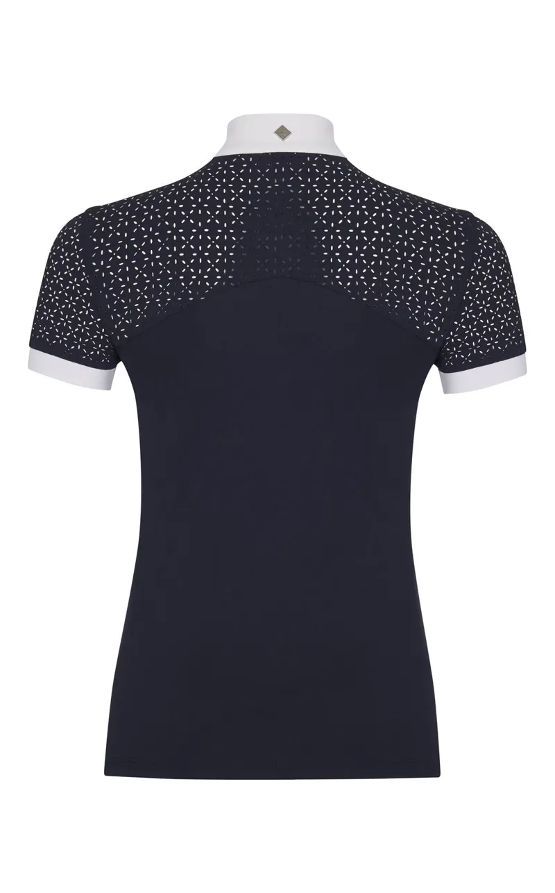 LeMieux Olivia Short Sleeve Show Shirt Navy 4 LeMieux Olivia Short Sleeve Show Shirt Navy - Image 2
