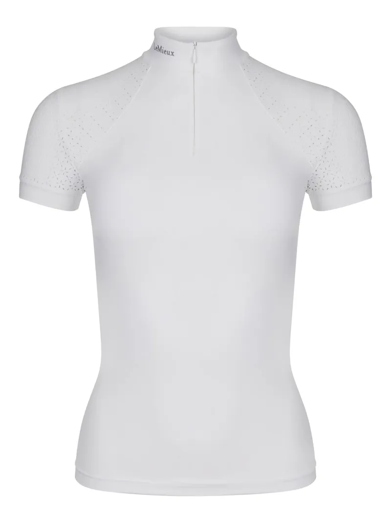 LeMieux Olivia Short Sleeve Show Shirt White 3 LeMieux Olivia Short Sleeve Show Shirt White