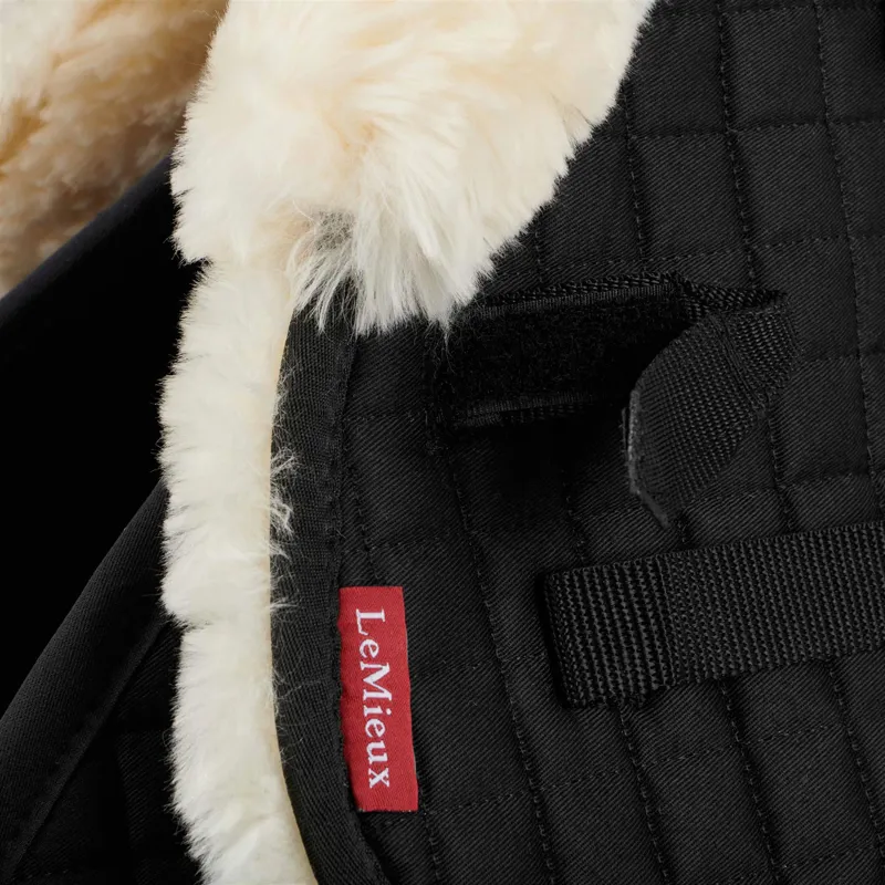 LeMieux Merino+ Half Pad Black/Natural 4 LeMieux Merino+ Half Pad Black/Natural - Image 2