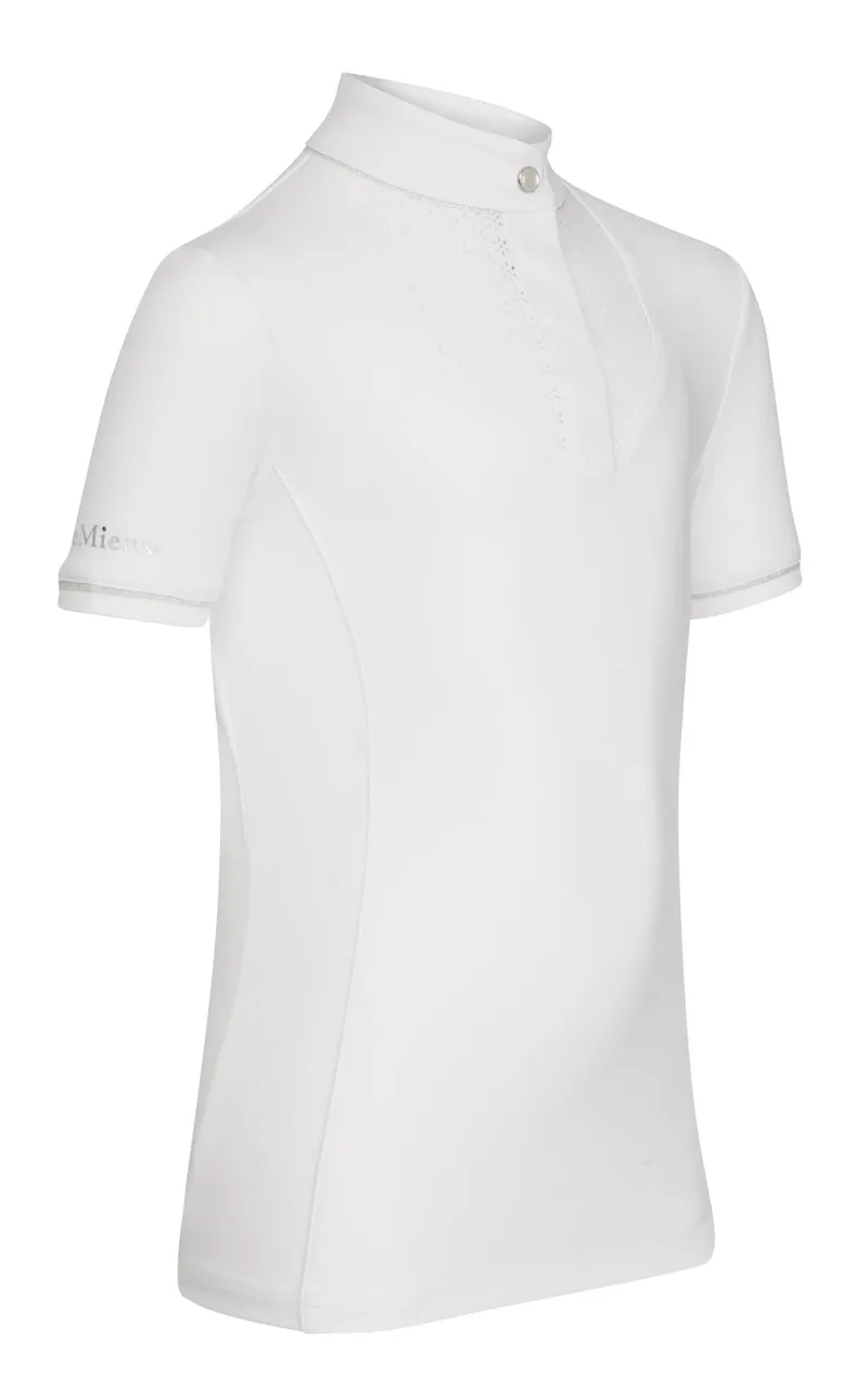 LeMieux Young Rider Belle Show Shirt White 4 LeMieux Young Rider Belle Show Shirt White - Image 2