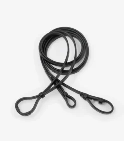 Premier Equine Leonardo Plain Leather Double Bridle Reins Black
