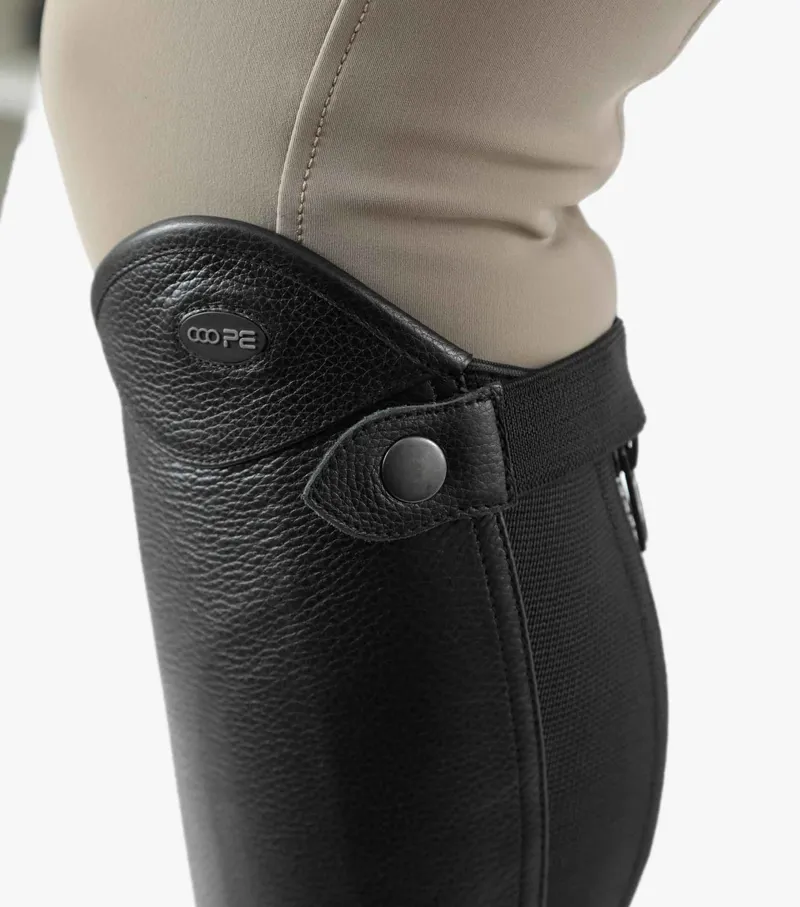 Premier Equine Lexaria Ladies Leather Half Chaps Black 5 Premier Equine Lexaria Ladies Leather Half Chaps Black - Image 3