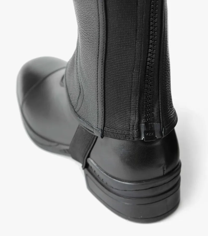 Premier Equine Lexaria Ladies Leather Half Chaps Black 7 Premier Equine Lexaria Ladies Leather Half Chaps Black - Image 5
