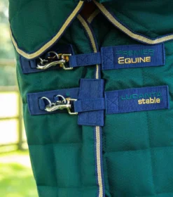 Premier Equine Lucanta 200g Stable Rug With Neck Cover Green -Equestrian Supplies Shop Lucanta Stable Green Image 3 RGB