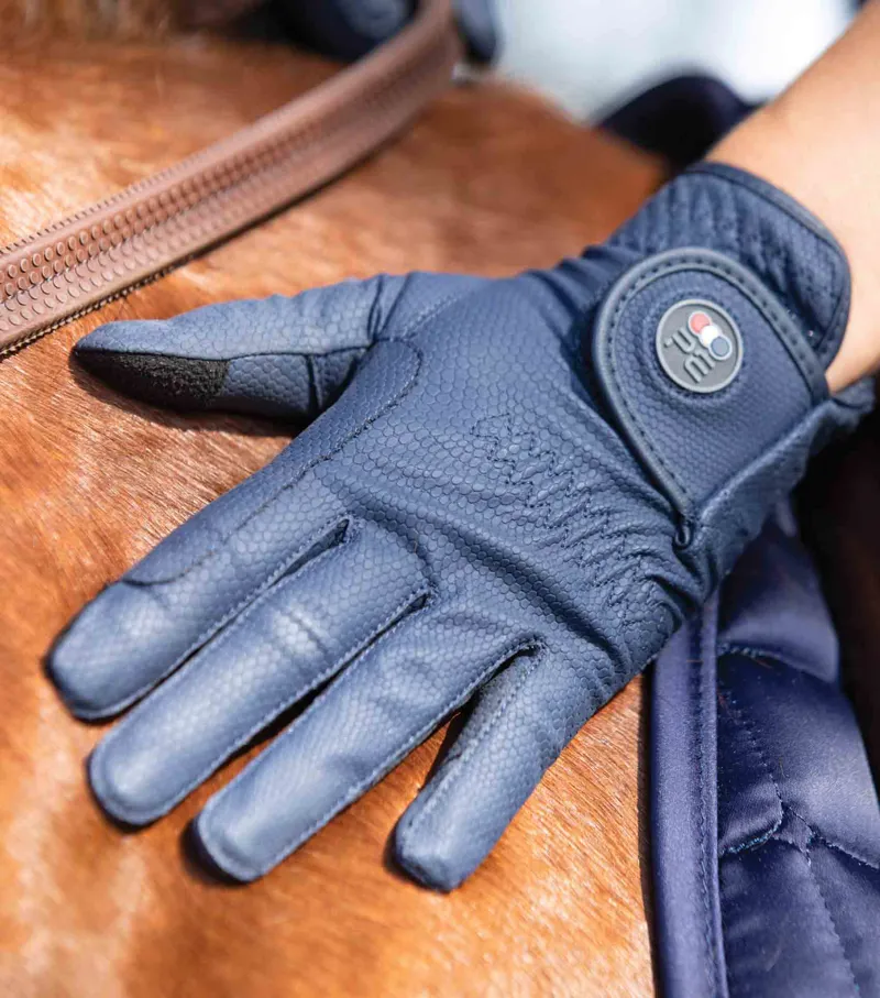 Premier Equine Lucca Junior Riding Gloves Navy 4 Premier Equine Lucca Junior Riding Gloves Navy - Image 2