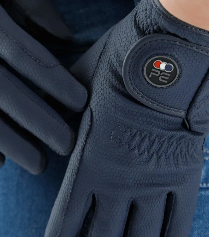 Premier Equine Lucca Junior Riding Gloves Navy 5 Premier Equine Lucca Junior Riding Gloves Navy - Image 3