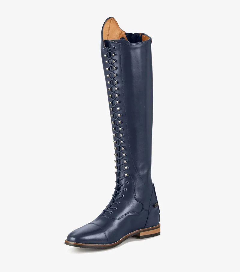 Premier Equine Maurizia Ladies Lace Front Tall Leather Riding Boots Navy 7 Premier Equine Maurizia Ladies Lace Front Tall Leather Riding Boots Navy - Image 5