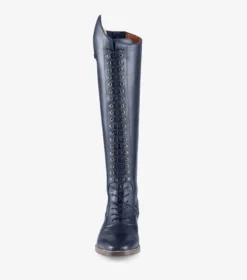 Premier Equine Maurizia Ladies Lace Front Tall Leather Riding Boots Navy 13 Premier Equine Maurizia Ladies Lace Front Tall Leather Riding Boots Navy -Equestrian Supplies Shop Maurizia Ladies Long Leather Riding Boots Navy 6