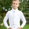 Premier Equine Mini Giulio Boy's Long Sleeve Show Shirt White