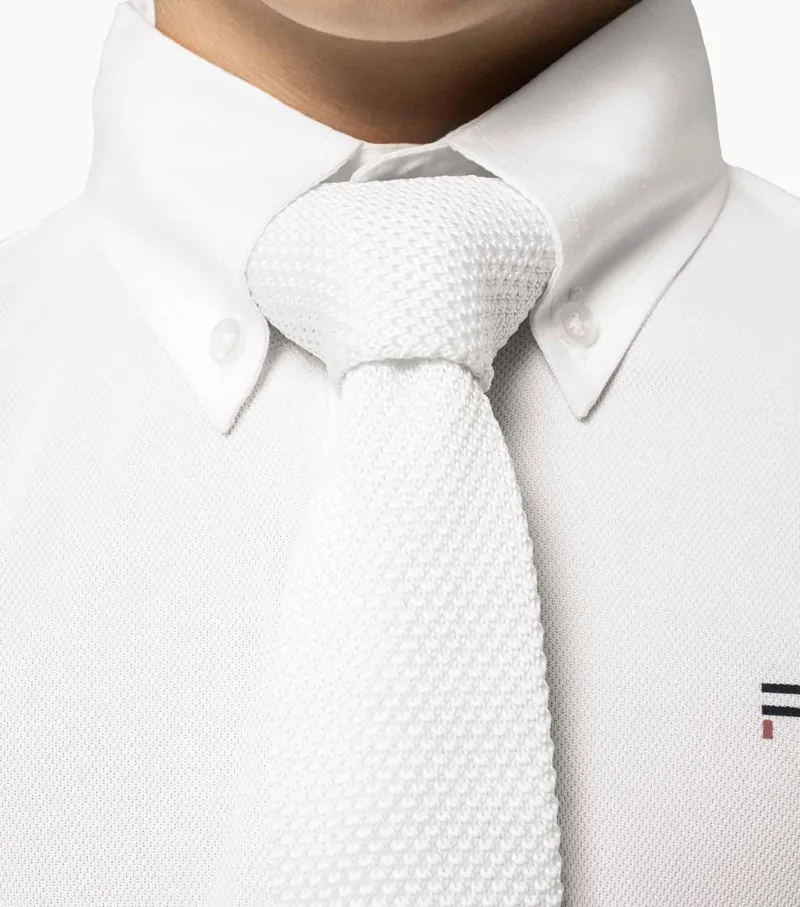 Premier Equine Mini Giulio Boy's Long Sleeve Show Shirt White 8 Premier Equine Mini Giulio Boy's Long Sleeve Show Shirt White - Image 6