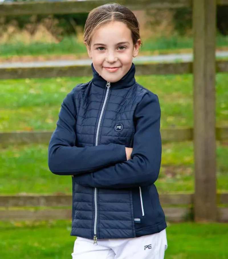 Premier Equine Mini Elena Girl's Hybrid Riding Jacket Navy 3 Premier Equine Mini Elena Girl's Hybrid Riding Jacket Navy