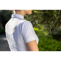 LeMieux Amelie Diamante Show Shirt White -Equestrian Supplies Shop My LeMieux Amelie Diamante Show Shirt 5