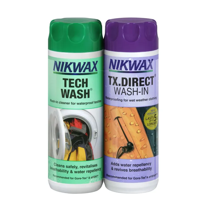 Nikwax 300 Ml Tech Wash/TX Direct Wash-In Twin Pack 3 Nikwax 300 Ml Tech Wash/TX Direct Wash-In Twin Pack