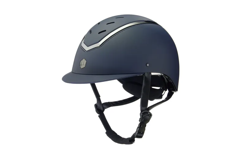 Charles Owen EQx Kylo Riding Helmet - Navy Matte/Pewter 4 Charles Owen EQx Kylo Riding Helmet - Navy Matte/Pewter - Image 2