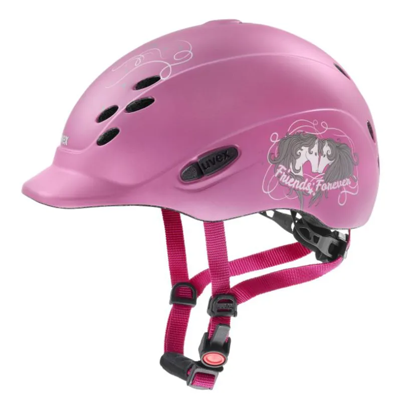 Uvex Onyxx Friends Ll Riding Helmet - Pink Mat - 3XS-XS 3 Uvex Onyxx Friends Ll Riding Helmet - Pink Mat - 3XS-XS