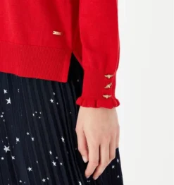 Joules Orianna Roll Neck Jumper - Red -Equestrian Supplies Shop Orianna203