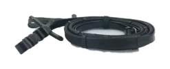 Cameo Biothane Rubber Grip Reins - Black