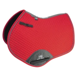 Hy Sport Active Close Contact Saddle Pad In Rosette Red